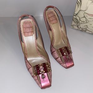 Christian Dior slingback shoes